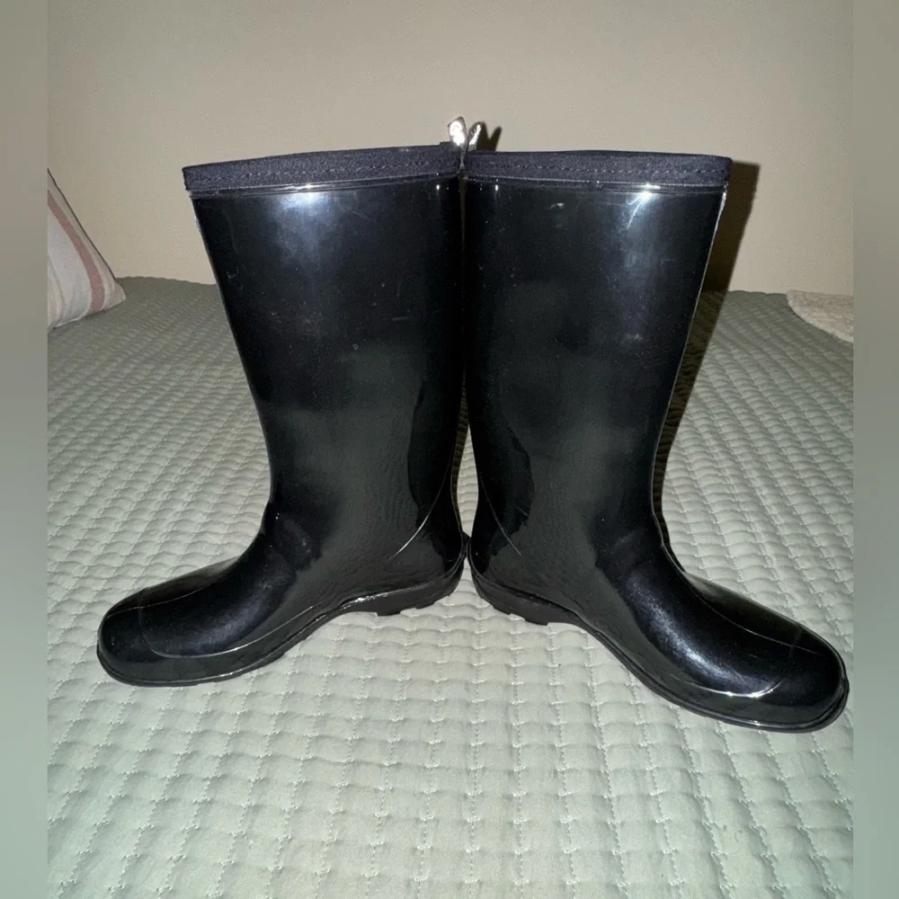 Kamik Marina Womens Black Rubber Rainboots size 7